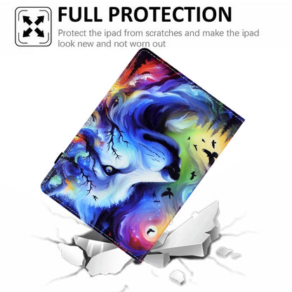 For iPad Pro 11 2024 Painted Pattern Leather Tablet Case(Star Wolf) - iPad Pro 11 2024 Cases by buy2fix | Online Shopping UK | buy2fix