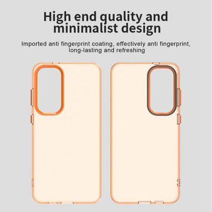 For Samsung Galaxy S25 5G Candy PC Hybrid TPU Shockproof Phone Case(Orange) - Galaxy S25 5G Cases by buy2fix | Online Shopping UK | buy2fix