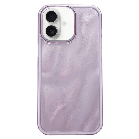 For iPhone 16 Quicksand Texture Glitter TPU Hybrid PC Phone Case(Purple) - iPhone 16 Cases by buy2fix | Online Shopping UK | buy2fix