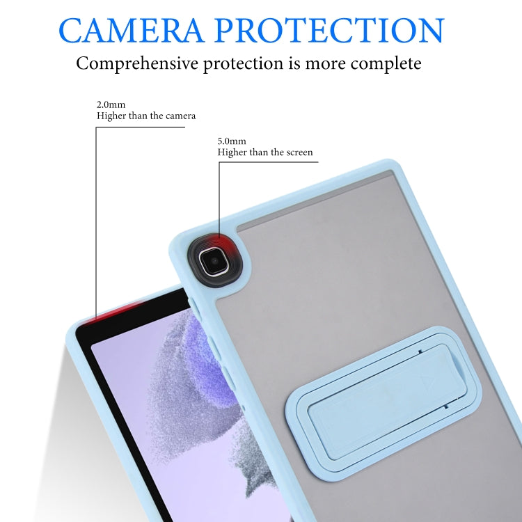 For Samsung Galaxy Tab A9+ Skin Feel Holder PC Hybrid TPU Tablet Case(Light Blue) - Galaxy Tab A9+ by buy2fix | Online Shopping UK | buy2fix