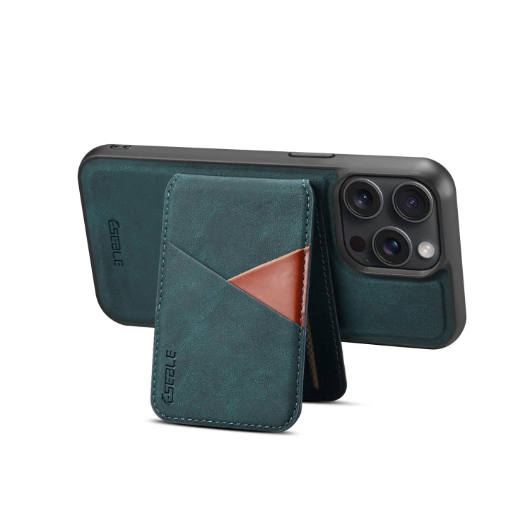 For iPhone 16 Pro Max ESEBLE E2 Retro Texture Card Slots MagSafe RFID Leather Case(Dark Green) - iPhone 16 Pro Max Cases by ESEBLE | Online Shopping UK | buy2fix