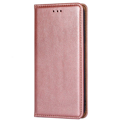 For iPhone 16 Pro Max Gloss Oil Solid Color Magnetic Leather Phone Case(Rose Gold) - iPhone 16 Pro Max Cases by buy2fix | Online Shopping UK | buy2fix