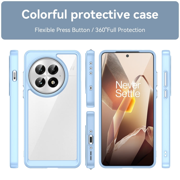 For OnePlus 13 Colorful Series Acrylic Hybrid TPU Phone Case(Blue) - OnePlus Cases by buy2fix | Online Shopping UK | buy2fix