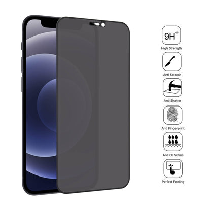 For iPhone 12 mini 25pcs Anti-peeping Plasma Oil Coated High Aluminum Wear-resistant Tempered Glass Film - iPhone 12 mini Tempered Glass by buy2fix | Online Shopping UK | buy2fix