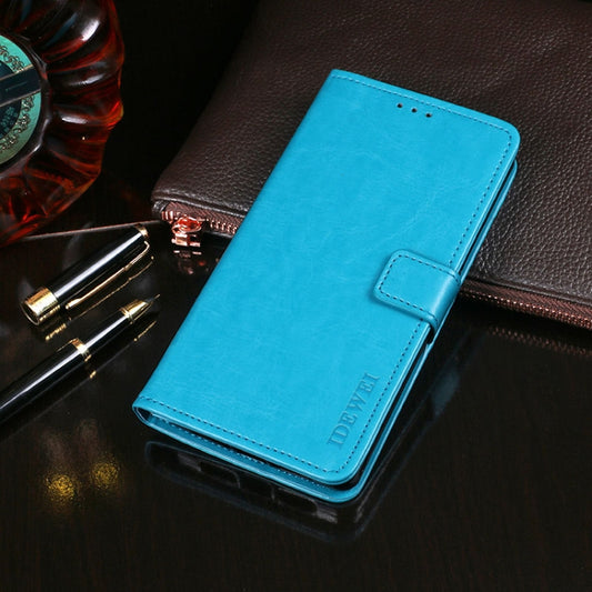 For Wiko Y61 idewei Crazy Horse Texture Horizontal Flip Leather Case with Holder & Card Slots & Wallet(Sky Blue) - Wiko by idewei | Online Shopping UK | buy2fix