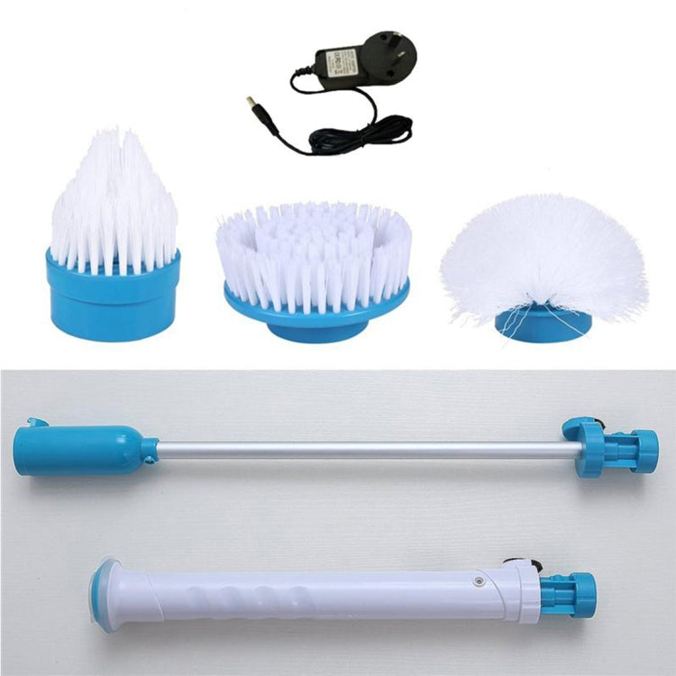 Multi-function Tub and Tile Scrubber Cordless Power Spin Scrubber Power Cleaning Brush Set for Bathroom Floor Wall, EU Plug - Cleaning Tools by buy2fix | Online Shopping UK | buy2fix