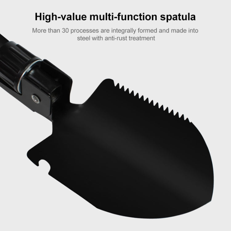 Multi-function Portable Folding Camping Shovel Survival Spade Outdoor Garden Shovel(Black) - Emergency Tools by buy2fix | Online Shopping UK | buy2fix