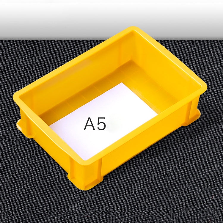 Thick Multi-function Material Box Brand New Flat Plastic Parts Box Tool Box, Size: 30.2cm x 20.9cm x 8.3cm(Yellow) - Storage Bags & Boxes by buy2fix | Online Shopping UK | buy2fix