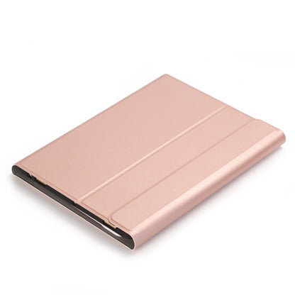 A09B Bluetooth 3.0 Ultra-thin ABS Detachable Bluetooth Keyboard Leather Tablet Case for iPad Air / Pro 10.5 inch (2019), with Pen Slot & Holder (Rose Gold) - For iPad Pro by buy2fix | Online Shopping UK | buy2fix