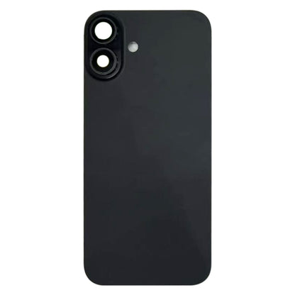 For iPhone 16 Battery Back Cover with Camera Lens Cover(Black) -  by buy2fix | Online Shopping UK | buy2fix