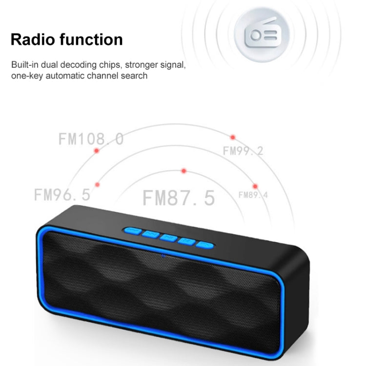 SC211 Pro Outdoor Multi-function Card Wireless Bluetooth Speaker Upgraded Version(Black) - Desktop Speaker by buy2fix | Online Shopping UK | buy2fix