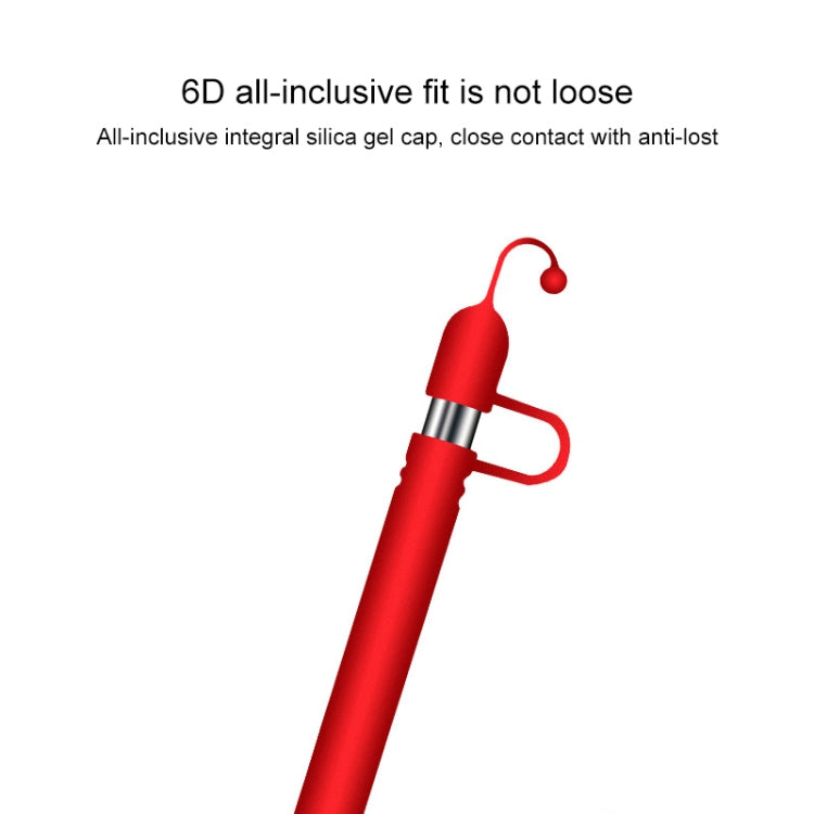 Apple Pen Cover Anti-lost Protective Cover for Apple Pencil (Red) - Pencil Accessories by buy2fix | Online Shopping UK | buy2fix