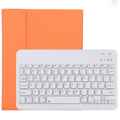 TG11B Detachable Bluetooth White Keyboard + Microfiber Leather Tablet Case for iPad Pro 11 inch (2020), with Pen Slot & Holder (Orange) - For iPad Pro by buy2fix | Online Shopping UK | buy2fix