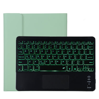 TG11BCS Detachable Bluetooth Black Keyboard Microfiber Leather Tablet Case for iPad Pro 11 inch (2020), with Backlight & Touchpad & Pen Slot & Holder (Green) - For iPad Pro by buy2fix | Online Shopping UK | buy2fix