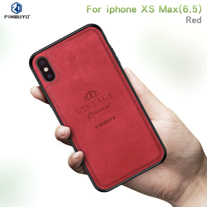 For iPhone XS Max PINWUYO Anti-wrestling Waterproof Full Coverage PC Case(Red) - More iPhone Cases by PINWUYO | Online Shopping UK | buy2fix