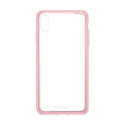 For iPhone XR Baseus Original Tempered Glass Case(Pink) - More iPhone Cases by Baseus | Online Shopping UK | buy2fix