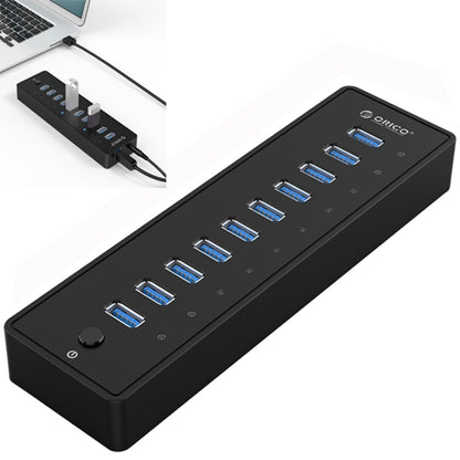 ORICO P10-U3-V1 10 USB 3.0 Ports HUB, Specification: US Plug - USB HUB by buy2fix | Online Shopping UK | buy2fix