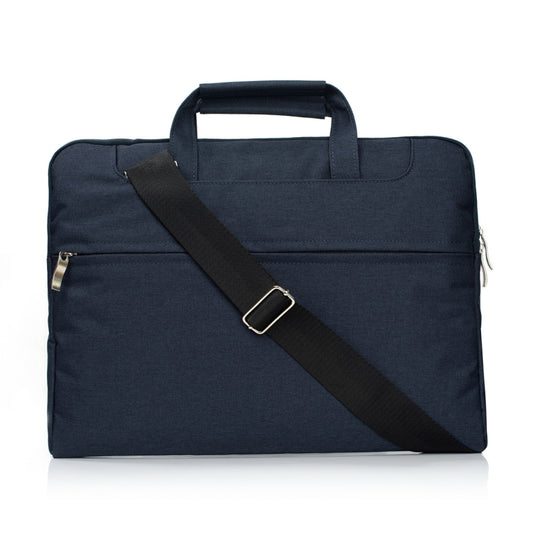 Portable One Shoulder Handheld Zipper Laptop Bag, For 13.3 inch and Below Macbook, Samsung, Lenovo, Sony, DELL Alienware, CHUWI, ASUS, HP (Dark Blue) - 13.3 inch by buy2fix | Online Shopping UK | buy2fix