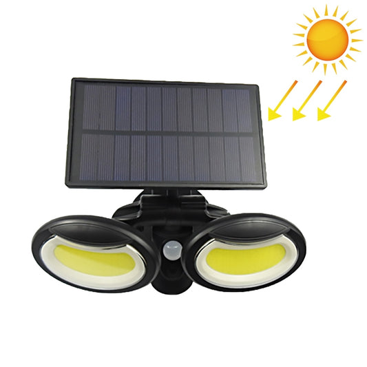 108 COBs Home Lighting Integrated Courtyard Waterproof Double Heads Rotatable Solar Wall Light Street Light - Solar Lights by buy2fix | Online Shopping UK | buy2fix