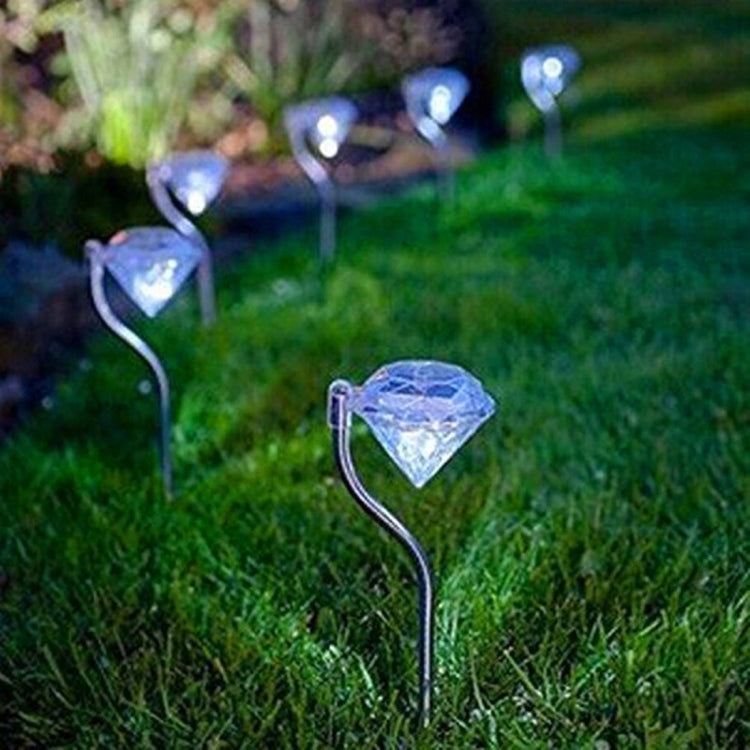 A108 4 PCS LED Solar Power Lamp, Outdoor Garden Landscape Path Decorative Diamond Lights, Random Color Delivery - Solar Lights by buy2fix | Online Shopping UK | buy2fix