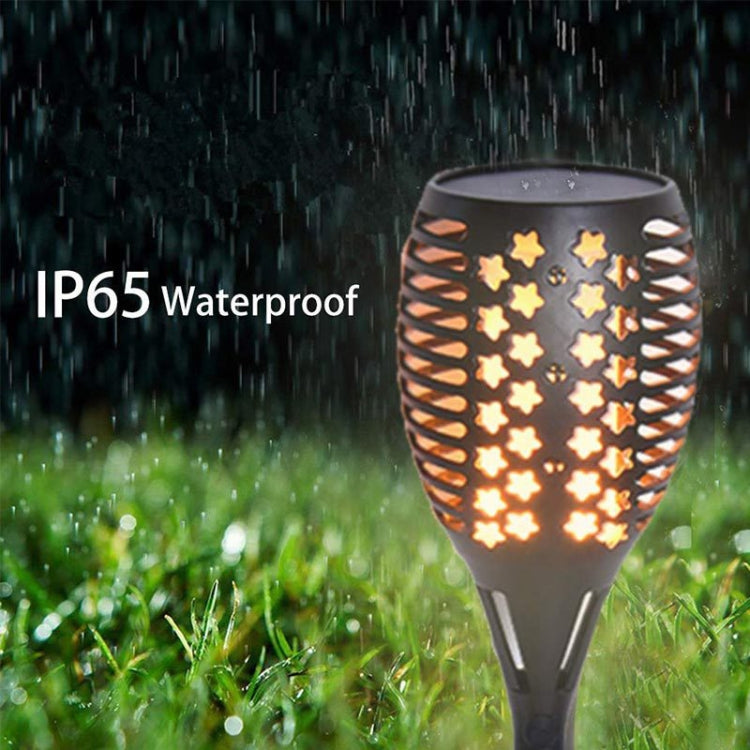 51 LEDs Solar Powered Star Flame Light IP65 Waterproof Outdoor Garden Landscape Lamp - Solar Lights by buy2fix | Online Shopping UK | buy2fix