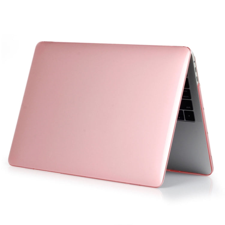 ENKAY Hat-Prince 2 in 1 Crystal Hard Shell Plastic Protective Case + Europe Version Ultra-thin TPU Keyboard Protector Cover for 2016 MacBook Pro 13.3 Inch with Touch Bar (A1706) (Pink) - MacBook Pro Cases by ENKAY | Online Shopping UK | buy2fix