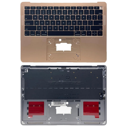 For Macbook Air 13 2020 M1 A2337 EMC3598 C-side Cover + US Edition Key Board (Gold) - Bottom Cover by buy2fix | Online Shopping UK | buy2fix