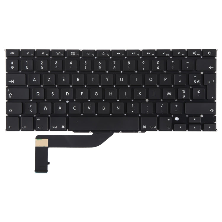 For Macbook Pro Retina 15 inch A1398 2012 2013 2014 2015 UK French Version Keyboard - Keyboard by buy2fix | Online Shopping UK | buy2fix
