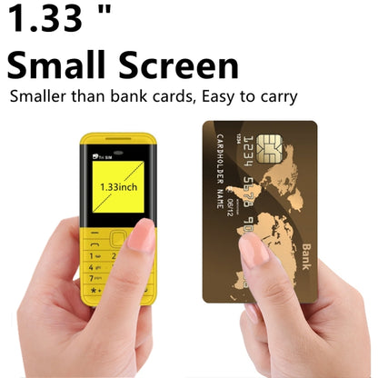 SERVO BM5310 Mini Mobile Phone, English Key, 1.33 inch, MTK6261D, 21 Keys, Support Bluetooth, FM, Magic Sound, Auto Call Record, GSM, Triple SIM (Black+green) - SERVO by SERVO | Online Shopping UK | buy2fix