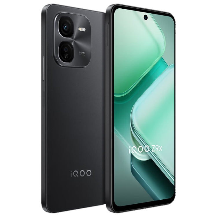 vivo iQOO Z9x, Dual Back Cameras, 12GB+256GB, Face ID Screen Fingerprint Identification, 6.72 inch Android 14.0 OriginOS 4 Snapdragon 6 Gen 1 Octa Core 2.2GHz, OTG, Network: 5G, Support Google Play (Black) - vivo by vivo | Online Shopping UK | buy2fix