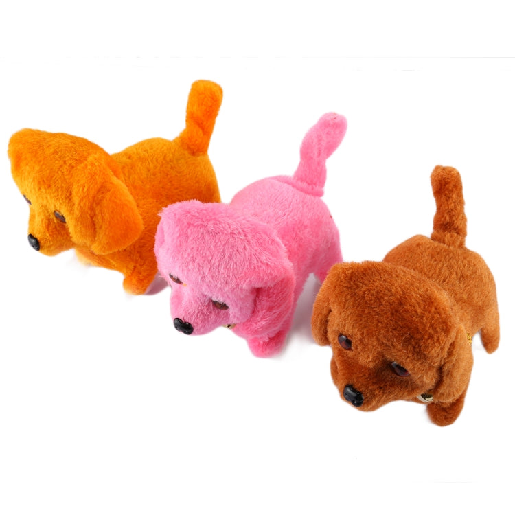 2 PCS Plush Puppy Electric Toys Can Will Move Forward / Will Backwards / Sounding and Luminous Eyes - Electronic Pets by buy2fix | Online Shopping UK | buy2fix