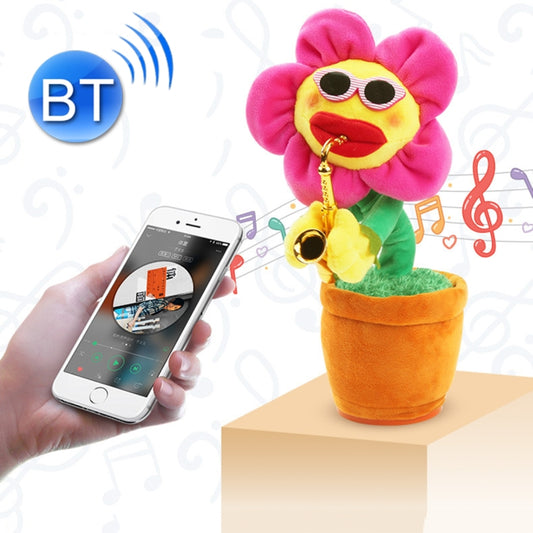 Sunflower Sax Style Bluetooth Plush Children Adult Toy ,Support USB Charging & Battery(Red) - Music Toys by buy2fix | Online Shopping UK | buy2fix