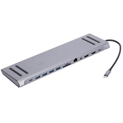 LS1094 12 in 1 Type-C to Dual HDMI Docking Station - USB HUB by buy2fix | Online Shopping UK | buy2fix