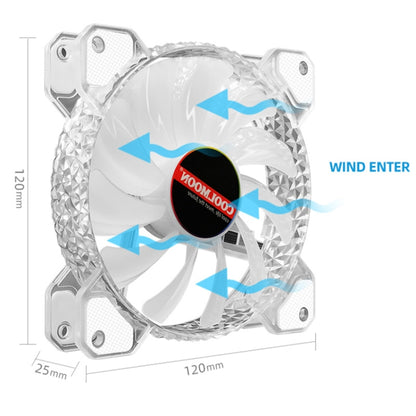 COOLMOON RGB Cooling Fan120mm PWM 6PIN S1 ARGB Fans - Fan Cooling by COOLMOON | Online Shopping UK | buy2fix