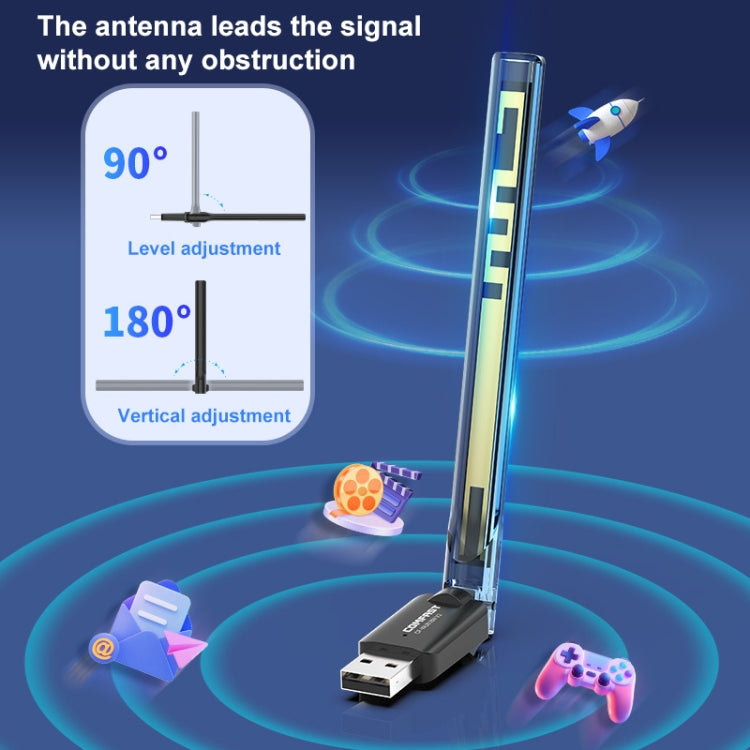 COMFAST CF-WU818N V2 150Mbps 2.4GHz WiFi Mini USB Network Adapter - USB Network Adapter by COMFAST | Online Shopping UK | buy2fix