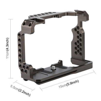 PULUZ Video Camera Cage Stabilizer for Sony A7 III & A7M3 / A7R3 & A7R III, without Handle(Bronze) - Camera Cage by PULUZ | Online Shopping UK | buy2fix