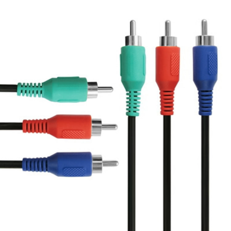 AV 3 RGB Male To 3 RGB Male Cable, Length: 1.5m - RCA Cable by buy2fix | Online Shopping UK | buy2fix