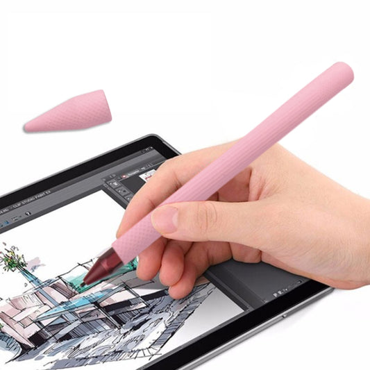 Stylus Pen Silica Gel Protective Case for Microsoft Surface Pro 5 / 6 (Pink) - Pencil Accessories by buy2fix | Online Shopping UK | buy2fix