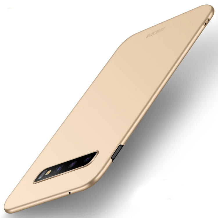 MOFI Frosted PC Ultra-thin Full Coverage Case for Galaxy S10 (Gold) - Galaxy Phone Cases by MOFI | Online Shopping UK | buy2fix