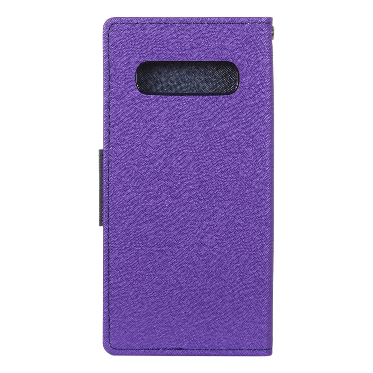 GOOSPERY FANCY DIARY Horizontal Flip PU Leather Case for Galaxy S10 Plus, with Holder & Card Slots & Wallet (Purple) - Galaxy Phone Cases by GOOSPERY | Online Shopping UK | buy2fix