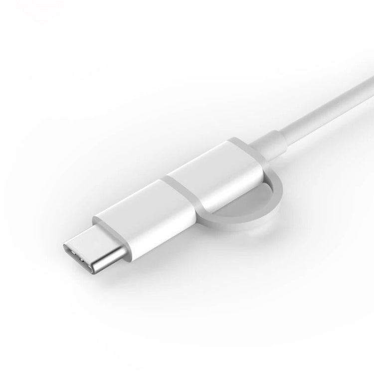 2.4A QC3.0 USB to Micro USB + USB-C / Type-C Fast Charging + Data Transmission TPE Data Cable, Cable Length: 1m - Multifunctional Cable by buy2fix | Online Shopping UK | buy2fix