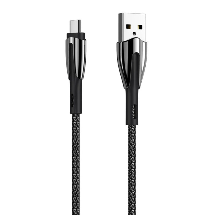 REMAX RC-162a Armor Series 3A USB to USB-C / Type-C Charging Cable, Cable Length: 1m(Black) - USB-C & Type-C Cable by REMAX | Online Shopping UK | buy2fix