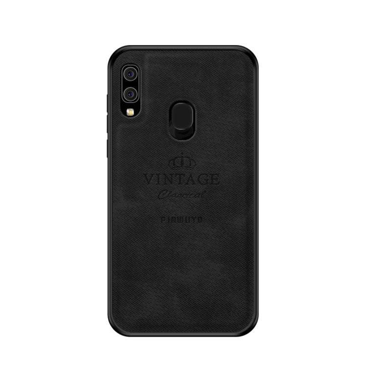 PINWUYO Shockproof Waterproof Full Coverage PC + TPU + Skin Protective Case for Galaxy A20 / A30 (Black) - Galaxy Phone Cases by PINWUYO | Online Shopping UK | buy2fix