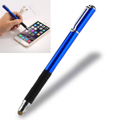 Universal 2 in 1 Multifunction Round Thin Tip Capacitive Touch Screen Stylus Pen, For iPhone, iPad, Samsung, and Other Capacitive Touch Screen Smartphones or Tablet PC(Dark Blue) - Stylus Pen by buy2fix | Online Shopping UK | buy2fix