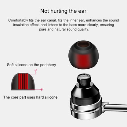 QKZ DM9 High-quality In-ear All-metal Sports Music Headphones, Microphone Version - In Ear Wired Earphone by QKZ | Online Shopping UK | buy2fix