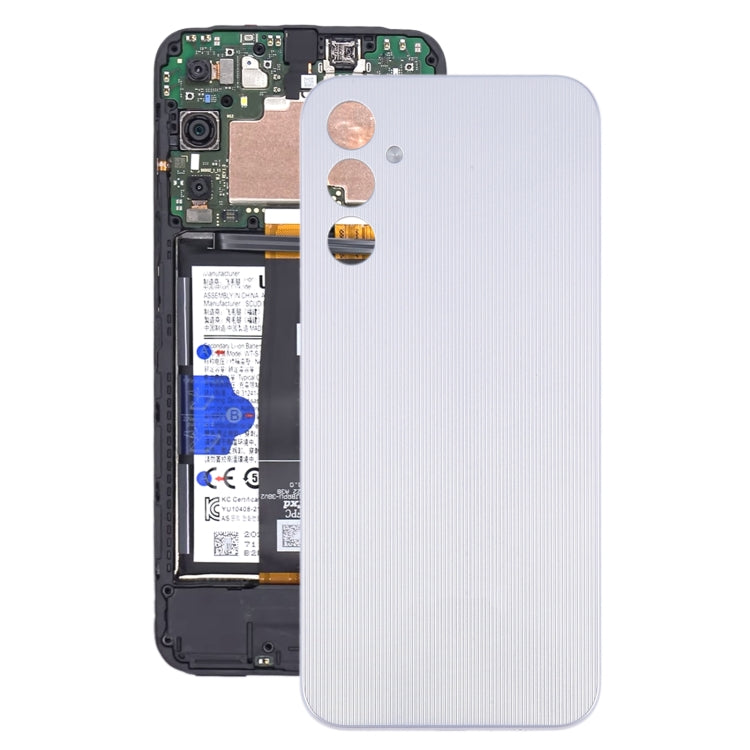 For Samsung Galaxy A14 SM-A145F Original Battery Back Cover(Silver) - Back Cover by buy2fix | Online Shopping UK | buy2fix