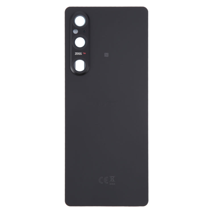 For Sony Xperia 1 V Original Battery Back Cover with Camera Lens Cover(Black) - Back Cover by buy2fix | Online Shopping UK | buy2fix