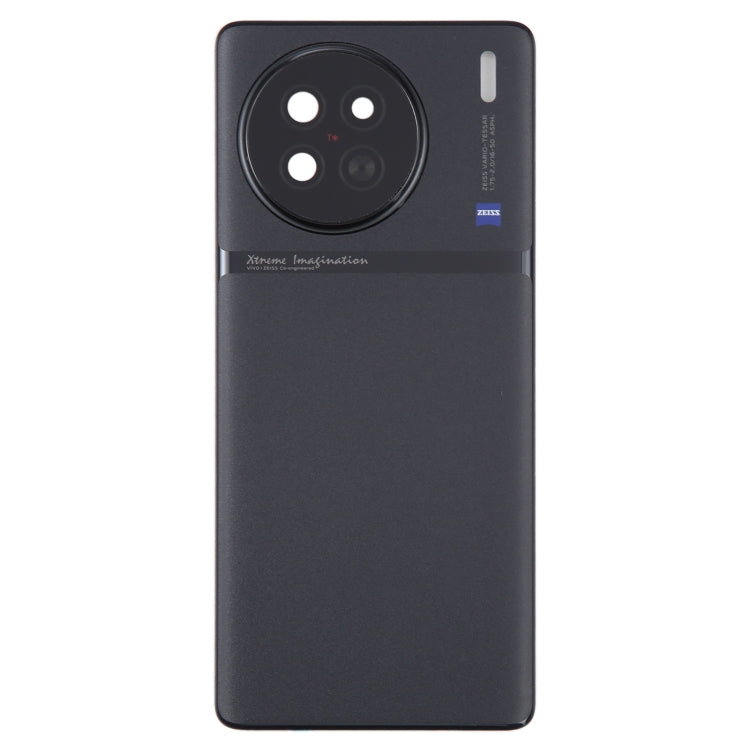 For vivo X90 Battery Back Cover with Camera Lens Cover(Black) - Back Cover by buy2fix | Online Shopping UK | buy2fix