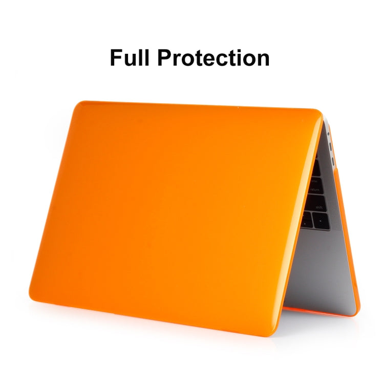 ENKAY Hat-Prince 3 in 1 For MacBook Pro 13 inch A2289 / A2251 (2020) Crystal Hard Shell Protective Case + US Version Ultra-thin TPU Keyboard Protector Cover + Anti-dust Plugs Set(Orange) - MacBook Pro Cases by ENKAY | Online Shopping UK | buy2fix