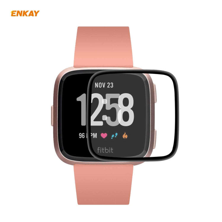 1 PCS For Fitbit Versa 3 / Fitbit Sense ENKAY Hat-Prince 3D Full Screen Soft PC Edge + PMMA HD Screen Protector Film - Screen Protector by ENKAY | Online Shopping UK | buy2fix